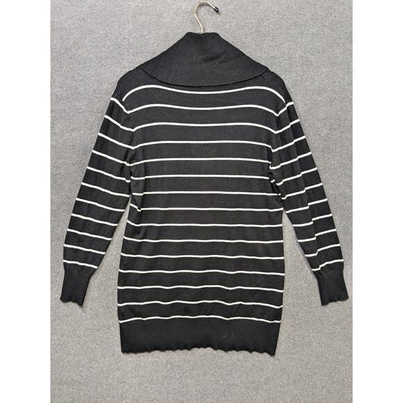 Cyrus Turtleneck Sweater Womens XL Cowl Tunic Pullover Top Striped - Picture 8 of 13